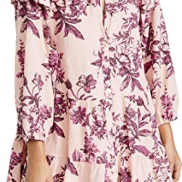 HPπFree People Sunbaked Swing Dress in Peach Combo sz xs NWT - Picture 5 of 6